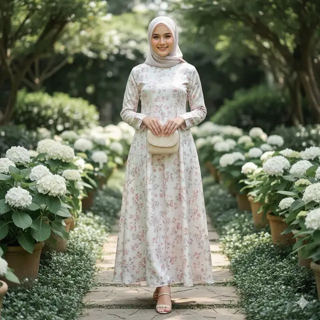 Gamis Terbaru Bahan Silk