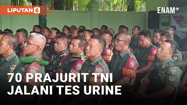 VIDEO: Kasus Narkoba Meningkat, Prajurit TNI Dites Urine