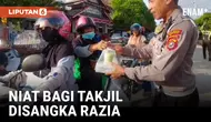 Momen Kocak Polisi Niat Mau Bagi-Bagi Takjil Malah Sepi Dikira Mau Razia