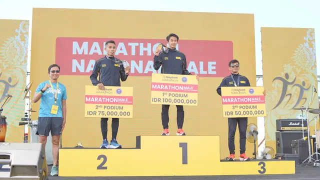 Robi Syianturi jadi pemenang full marathon nasional putra di Maybank Marathon 2025