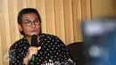 Johan Budi memberikan keterangan pers terkait penetapan Bupati Morotai, Rusli Sibuea sebagai tersangka, Jakarta, Jumat (26/6/2015). Penetapan tersangka ini berdasarkan hasil pengembangan kasus Akil Mochtar. (Liputan6.com/Helmi Afandi) 