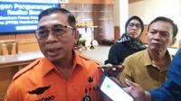 Penata Penanggulangan Bencana Ahli Madya BPBD Jawa Timur, Sriyono di kantor Dinas Kominfo Jatim, Kamis (11/9/2025). (Foto: Liputan6.com/Dian Kurniawan).