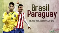 Preview Copa America 2015 Brasil vs Paraguay (Bola.com/samsul hadi)