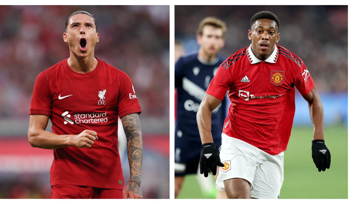 Laga pramusim 2022/2023 yang melibatkan klub-klub top Eropa masih berlangsung saat ini hingga menjelang bergulirnya musim 2022/2023 nanti. Dari beberapa laga yang telah dimainkan, tercatat 5 pemain mampu menunjukkan kualitas terbaiknya. Siapa saja? Yuk disimak uraiannya. (Kolase AFP)