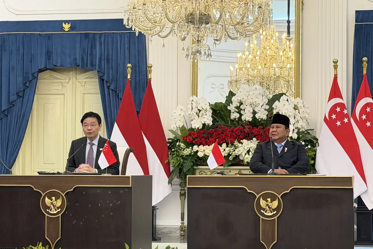 Prabowo saat Bertemu PM Singapura Lawrence Wong