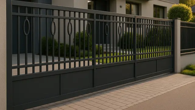 Model Pintu Pagar Dorong Baja Ringan Minimalis