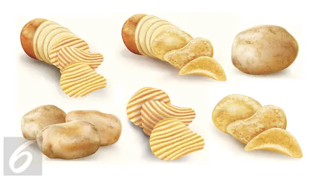 Ilustrasi Keripik Kentang