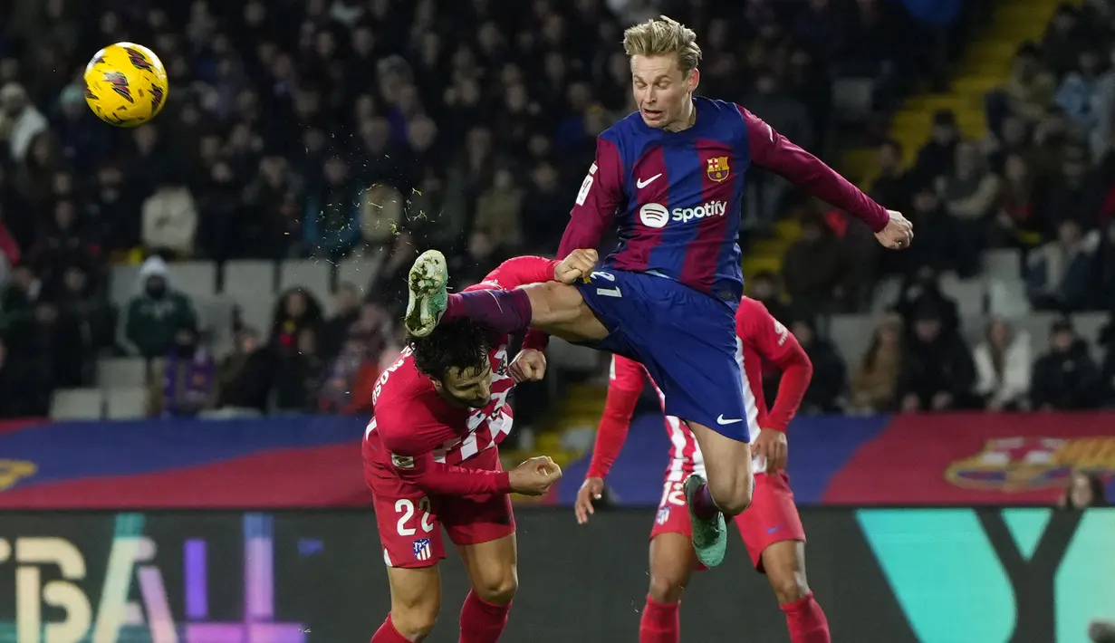 Blaugrana melibas Atletico Madrid dengan skor tipis 1-0. (Pau BARRENA / AFP)