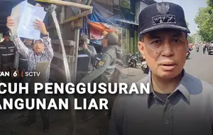 Ricuh Penggusuran Bangunan Liar