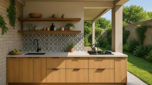 Model Dapur Sempit dengan Kabinet Minimalis, Bikin Rumah Mungil Lega Ilustrasi AI