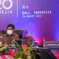 Wakil Menteri Kesehatan RI Dante Saksono Harbuwono saat membuka Side Event Health Working Group 3 - G20, yang mengangkat tema, Tackling Antimicrobial Resistance: Curing the AMR Pandemic di Hilton Resort, Nusa Dua Bali pada Rabu, 24 Agustus 2022. (Dok Kementerian Kesehatan RI)