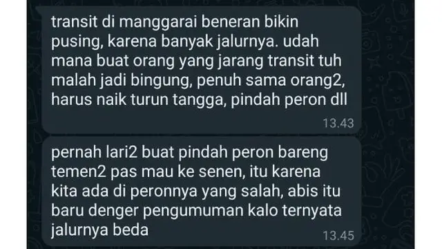 Tanggapan pengguna KRL