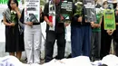 Aksi ini merupakan bagian dari Global Day of Action for Gaza, seruan damai yang berlangsung serentak di berbagai belahan dunia. (Liputan6.com/Herman Zakharia)