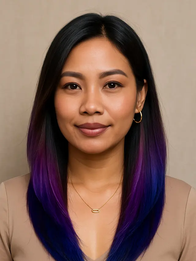 Model Rambut V Panjang Wanita yang Cocok untuk Berbagai Bentuk Wajah (Foto: ChatGPT)