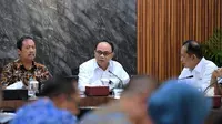 Menteri Koperasi Budi Arie Setiadi di Kantor Kementeriaan Koordinator Bidang Pangan, Jakarta. (Dok Kemenkop)