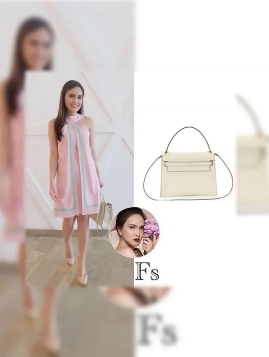 Shandy Aulia terlihat memukau saat mengenakan tas merek Valentino. Tas berwarna putih ini seharga Rp 41 juta. (Foto: instagram.com/fashionshandyaulia)