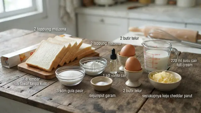 Resep Egg Tart Roti Tawar Lezat