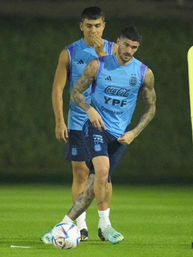 Sesi Latihan Messi Cs Jelang Duel Berat dengan Belanda di Perempat Final Piala Dunia 2022