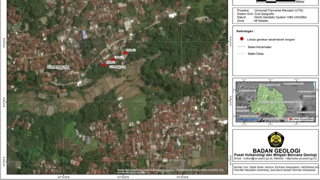 Longsor di Dusun Nyalindung Sumedang, Ini 9 Rekomendasi Badan Geologi ...