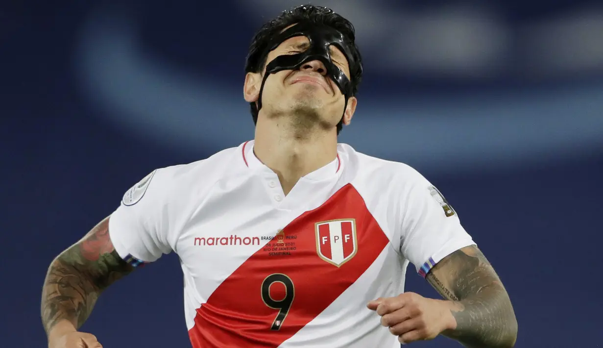 Mantan pemain AC Milan itu juga sama torehan golnya dengan Martinez yakni mencetak tiga gol. (Foto: AP/Silvia Izquierdo)