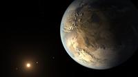 Ilustrasi planet alien Kepler-186f yang diyakini sebagai kembaran Bumi (NASA Ames/SETI Institute/JPL-Caltech)