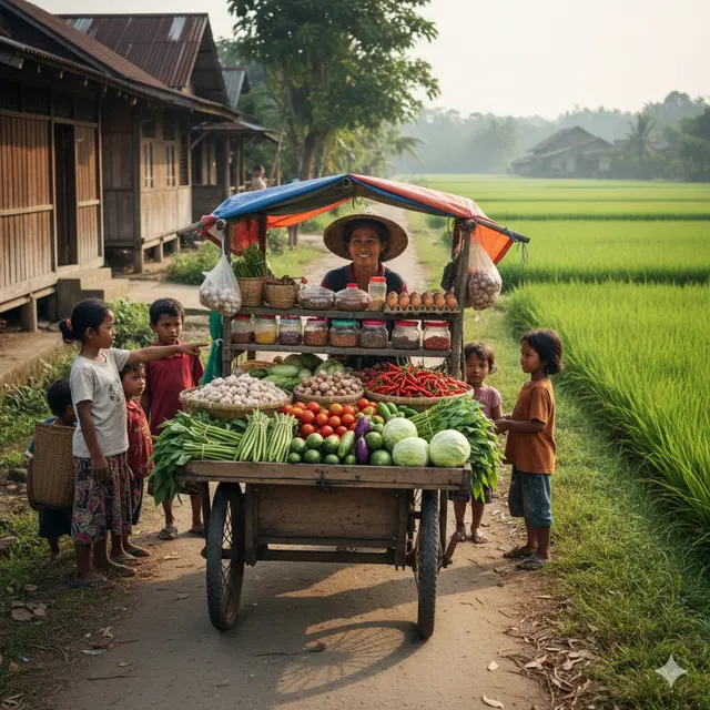 Ide usaha di desa modal Rp2 juta (Foto: Gemini AI)