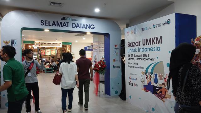 Kementerian BUMN menggelar Bazaar UMKM untuk Indonesia di Sarinah