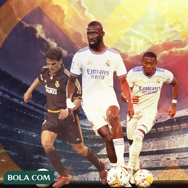 Real Madrid - Fernando Morientes, Antonio Rudiger, David Alaba