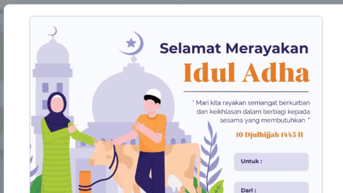 Kartu Ucapan Idul Adha, Ini Referensinya