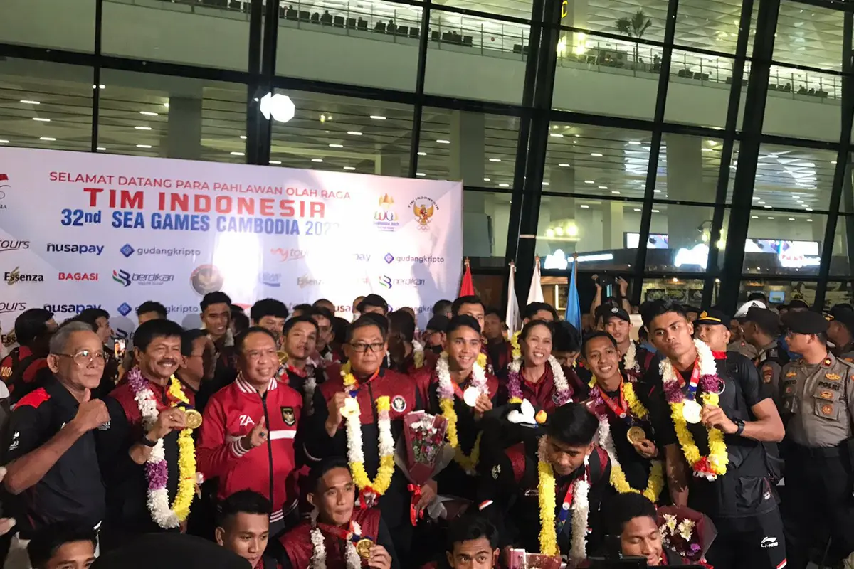 Penyambutan Timnas Indonesia U-22