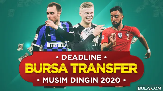 Deadline Bursa Transfer Musim Dingin 2020