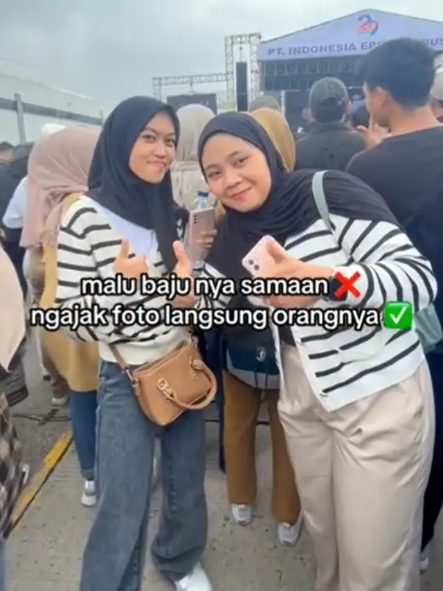Momen Cewek Ajak Foto Orang Pakai Baju Sama, Ternyata Case HP Juga Mirip