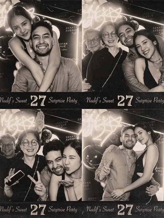 Ia lalu berganti kostum dalam balutan gaun hitam yang memiliki aksen cut-out di bagian depan dan belakang. [IG @anyegeraldine]