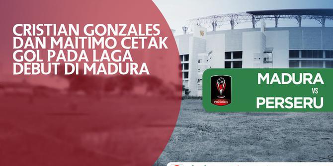 VIDEO: Maitimo dan El Loco Cetak Gol pada Laga Debut dengan Madura United