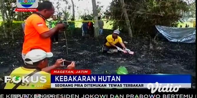 VIDEO: Kakek Pensiunan PNS di Magetan Tewas Terjebak dalam Kebakaran Hutan