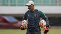 Pelatih kiper timnas Indonesia, Gatot Prasetyo, saat di Stadion Pakansari, Bogor, Jawa Barat, Rabu (10/8/2016). (Bola.com/Vitalis Yogi Trisna)