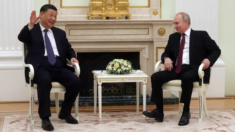 Presiden China Xi Jinping Bertemu Vladimir Putin di Moskow