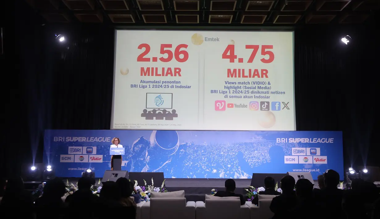 Sebelumnya diketahui, Elang Mahkota Teknologi (Emtek) Group akan kembali menayangkan seluruh pertandingan BRI Super League 2025/2026. (Bola.com/M Ichsan)