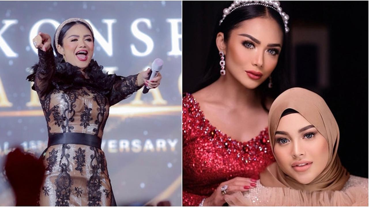 7 Potret Krisdayanti di Konser Bahhagia Anniversary Pertama Atta Aurel, Memesona