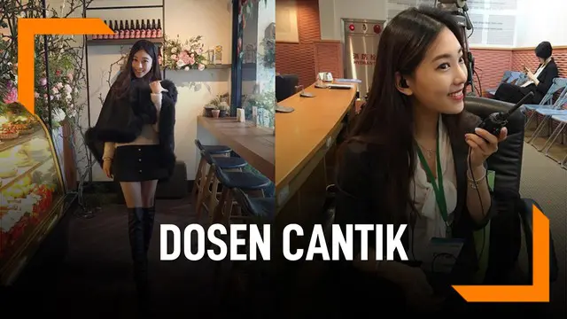 Dosen asal Taiwan ini nggak cuma cantik , gaya busananya juga populer di kalangan mahasiswanya.