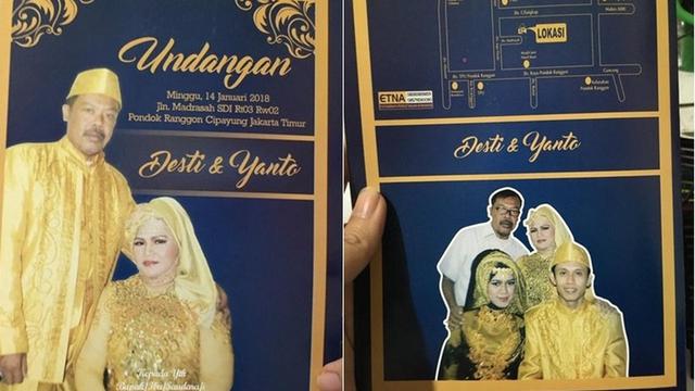 6 Undangan Nikah dengan Foto Calon Pengantin Kocak Ini Bikin Geleng Kepala
