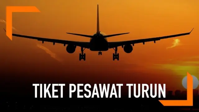 Pemerintah tetapkan tarif batas atas tiket pesawat turun antara 12 persen sampai 16 persen.