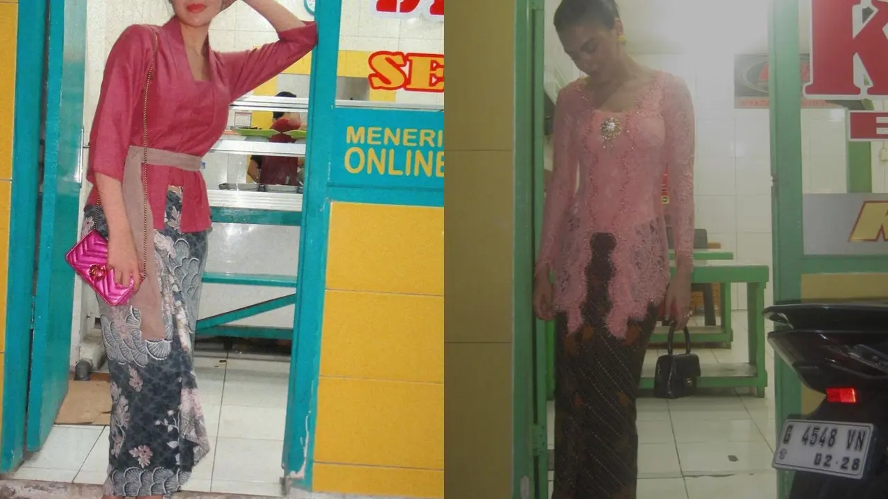 Potret Amanda Manopo Mejeng di Warteg Kenakan Kebaya, Ikuti Gaya Eva Celia?