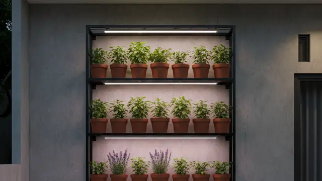 Desain rumah kecil tanpa halaman tapi punya kebun di dinding. Gemini