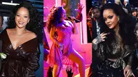 Tiga gaun Rihanna di Grammy Awards 2018 (instagram/justjared-extratv)