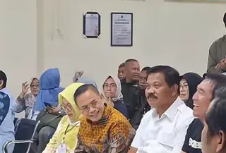 Majelis Hakim Pengadilan Tipikor Semarang menolak secara tegas eksepsi yang diajukan terdakwa Bupati Pati nonaktif Sudewo. (Liputan6.com/Arief Pramono)