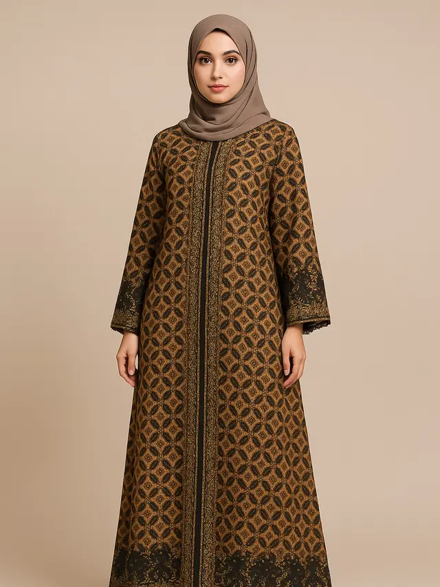 Model Gamis Batik Kawung 2025