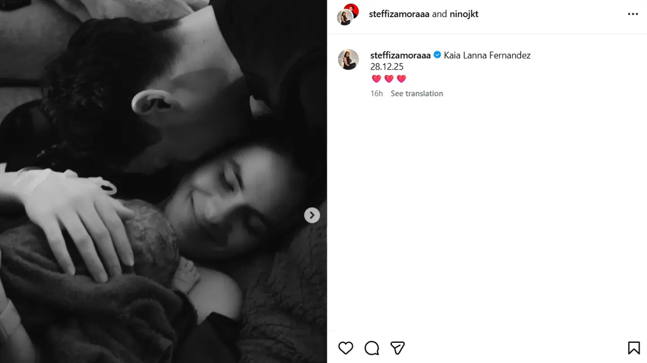 Nino Fernandez dan Steffi Zamora sambut kelahiran anak pertama. (Instagram/ steffizamoraaa)