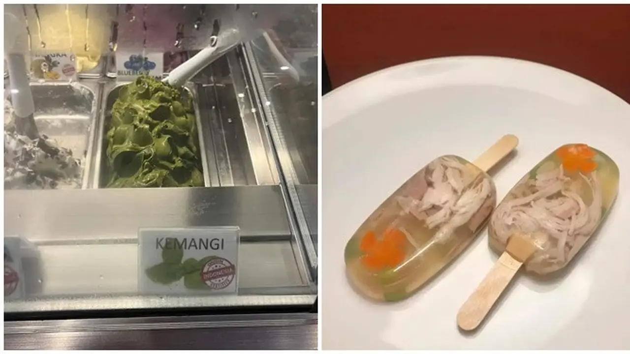 6 Potret Es Krim Terbuat dari Bahan Makanan Ini Nyeleneh, Bikin Dahi Berkerut