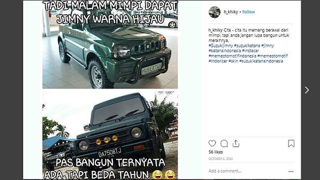 Meme Otomotif Pekan Ini Mimpi Dapat Suzuki Jimny Otomotif